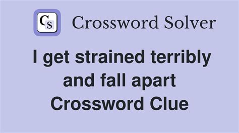 comes apart crossword clue|Come apart